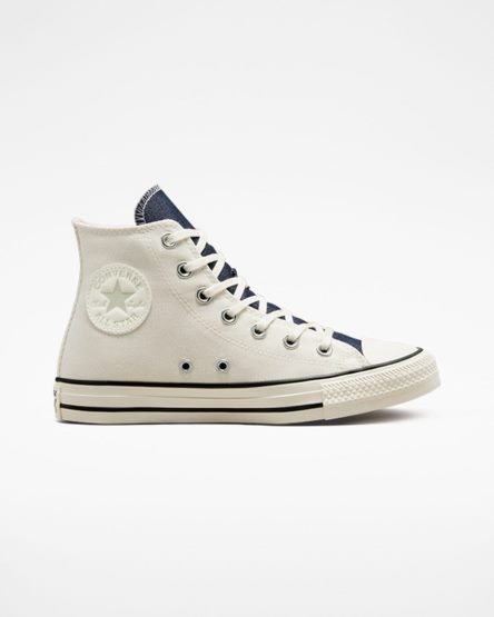 Tenisi Inalti Dama Converse Chuck Taylor All Star Denim Bej Bleumarin Masline Verzi | RO QSGYW204